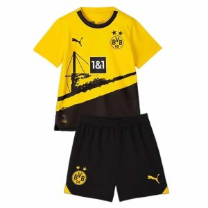 BVB Borussia Dortmund Børn HjemmebaneSæt 2023 2024– FodboldTrøjer(SS)