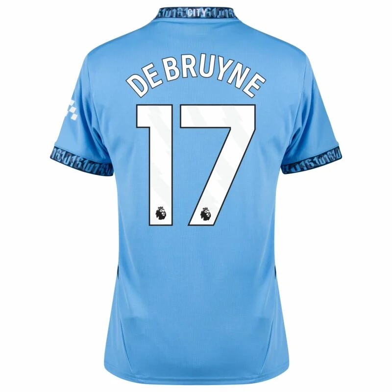 Manchester City De Bruyne 17 Hjemme Fodboldtrøjer 2024 2025 – Kortærmet