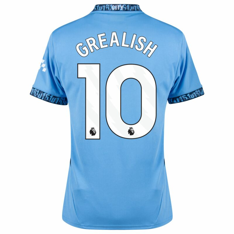 Manchester City Grealish 10 Hjemme Fodboldtrøjer 2024 2025 – Kortærmet