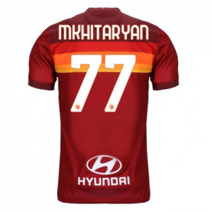 AS Roma Henrikh Mkhitaryan 77 Hjemmebanetrøje 2020 21 – Kortærmet