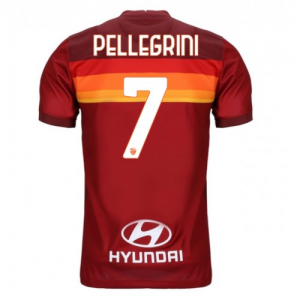 AS Roma Lorenzo Pellegrini 7 Hjemmebanetrøje 2020 21 – Kortærmet