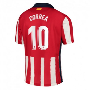 Atletico Madrid Angel Correa 10 Hjemmebanetrøje 2020 21 – Kortærmet