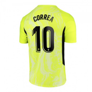 Atletico Madrid Angel Correa 10 Tredje trøjer 2020 21 – Kortærmet