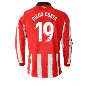 Atletico Madrid Diego Costa 19 Hjemmebanetrøje 2020 21 – Langærmet