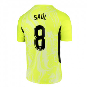 Atletico Madrid Saul Niguez 8 Tredje trøjer 2020 21 – Kortærmet