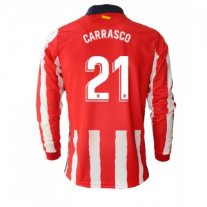 Atletico Madrid Yannick Carrasco 21  Hjemmebanetrøje 2020 21 – Langærmet
