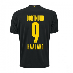 BVB Borussia Dortmund Erling Haaland 9 Udebanetrøje 2020 21 – Kortærmet