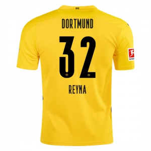 BVB Borussia Dortmund Giovanni Reyna 32 Hjemmebanetrøje 2020 21 – Kortærmet