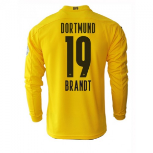 BVB Borussia Dortmund Julian Brandt 19 Hjemmebanetrøje 2020 21 – Langærmet