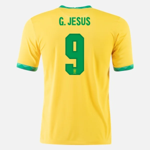 Brasilien Gabriel Jesus 9 Hjemmebanetrøje 20-21 – Kortærmet