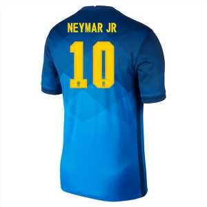 Brasilien Neymar JR 10 Udebanetrøje 20-21 – Kortærmet