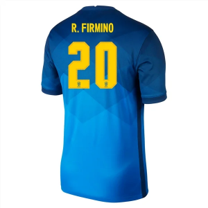 Brasilien Roberto Firmino 20 Udebanetrøje 20-21 – Kortærmet