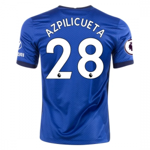 Chelsea Cesar Azpilicueta 28 Hjemmebanetrøje 2020 21 – Kortærmet