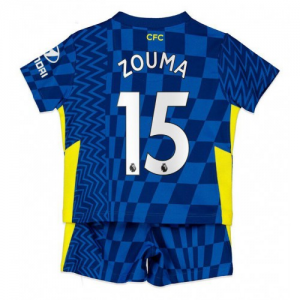Chelsea Kurt Zouma 15 Børn HjemmebaneSæts 2021 22 – Kortærmet