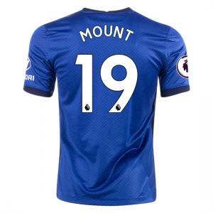 Chelsea Mason Mount 19 Hjemmebanetrøje 2020 21 – Kortærmet