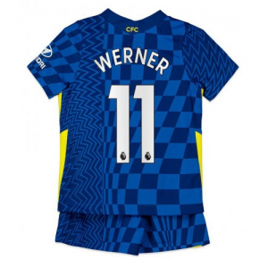 Chelsea Timo Werner 11 Børn HjemmebaneSæts 2021 22 – Kortærmet