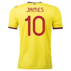 Colombia James Rodríguez 10 Hjemmebanetrøje 20-21 – Kortærmet
