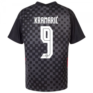 Kroatien Andrej Kramaric 9 Udebane Trøje EM 2020 – Kortærmet