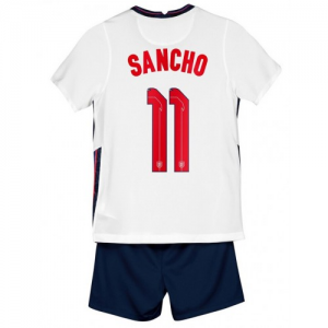 England Sancho 11 Børn HjemmebaneSæt EM 2020 – Kortærmet