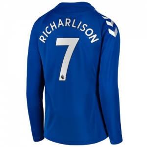 Everton Richarlison 7 Hjemmebanetrøje 2020 21 – Langærmet