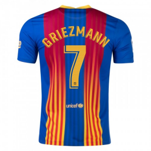 FC Barcelona Antoine Griezmann 7 El Clasico trøjer 2021 – Kortærmet