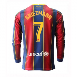 FC Barcelona Antoine Griezmann 7 Hjemmebanetrøje 2020 21 – Langærmet