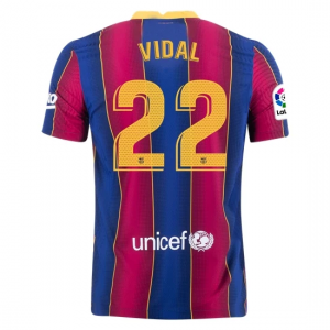 FC Barcelona Arturo Vidal 22 Hjemmebanetrøje 2020 21 – Kortærmet