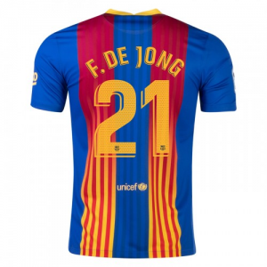 FC Barcelona Frenkie de Jong 21 – Kortærmet El Clasico trøjer 2021 – Kortærmet