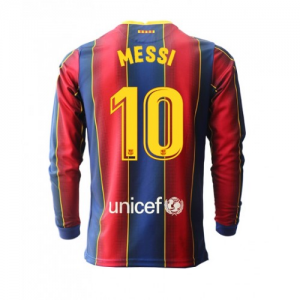 FC Barcelona Lionel Messi 10 Hjemmebanetrøje 2020 21 – Langærmet
