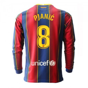 FC Barcelona Miralem Pjanic 8 Hjemmebanetrøje 2020 21 – Langærmet