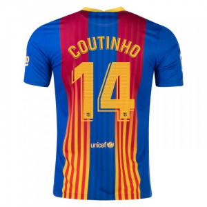 FC Barcelona Philippe Coutinho 14 El Clasico trøjer 2021 – Kortærmet