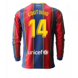 FC Barcelona Philippe Coutinho 14 Hjemmebanetrøje 2020 2021 – Langærmet