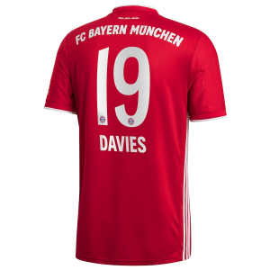 FC Bayern München Alphonso Davies 19 Hjemmebanetrøje 2020 21 – Kortærmet