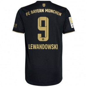 FC Bayern München Robert Lewandowski 9 Udebanetrøje 2021-22 – Kortærmet