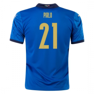 Italien Andrea Pirlo 21 Hjemmebanetrøje 20-21 – Kortærmet