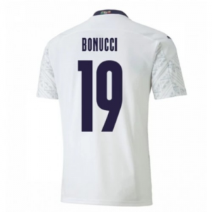 Italien Leonardo Bonucci 19 Udebane Trøje EM 2020 – Kortærmet