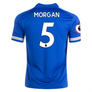 Leicester City Wes Morgan 5 Hjemmebanetrøje 2020 21 – Kortærmet