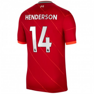 Liverpool Jordan Henderson 14 Hjemmebanetrøje 2021-22 – Kortærmet
