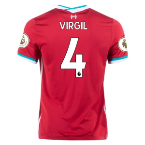 Liverpool Virgil van Dijk 4 Hjemmebanetrøje 2020 21 – Kortærmet
