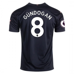 Manchester City Ilkay Gündoğan 8 Udebanetrøje 2020 21 – Kortærmet