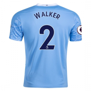 Manchester City Kyle Walker 2 Hjemmebanetrøje 2020 21 – Kortærmet