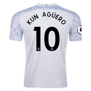 Manchester City Sergio Agüero 10 Tredje trøjer 2020 21 – Kortærmet