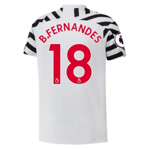 Manchester United Bruno Fernandes 18 Udebanetrøje 2020 21 – Kortærmet