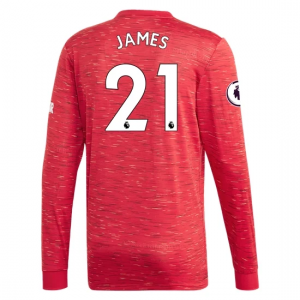 Manchester United Daniel James 21 Hjemmebanetrøje 2020 21 – Langærmet