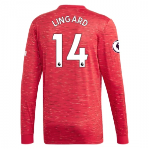 Manchester United Jesse Lingard 14 Hjemmebanetrøje 2020 21 – Langærmet