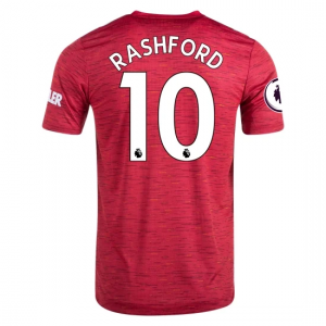 Manchester United Marcus Rashford 10 Hjemmebanetrøje 2020 21 – Kortærmet