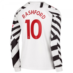 Manchester United Marcus Rashford 10 Tredje trøjer 2020 21 – Langærmet