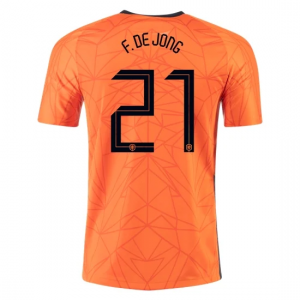 Holland Frenkie de Jong 21 Hjemmebanetrøje 20-21 – Kortærmet
