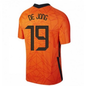 Holland Luuk de Jong Hjemme Trøje EM 2020 – Kortærmet