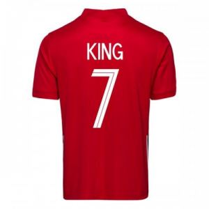 Norge Joshua King 7 Hjemmebanetrøje 20-21 – Kortærmet